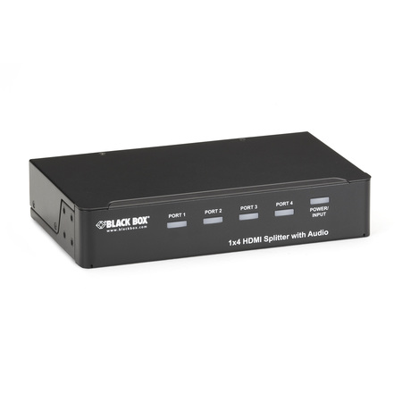 BLACK BOX 1 X 4 Hdmi Splitter w/ Audio AVSP-HDMI1X4